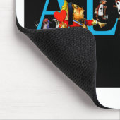 不思議の国のアリスと友人 マウスパッド (コーナー)