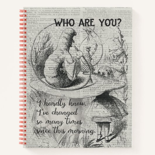 不思議の国のアリスと大失敗 ノートブック (正面)