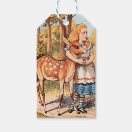 不思議の国のアリスと子鹿 ギフトタグ
