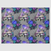 不思議の国のアリスと毛虫の切り離 薄葉紙 (正面)