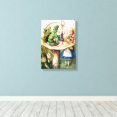 不思議の国のアリスと毛虫 キャンバスプリント (インサイチュ (ウッドフロア))