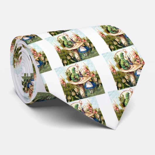 不思議の国のアリスと毛虫 ネクタイ (ロール)