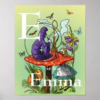 不思議の国のアリスと毛虫 ポスター