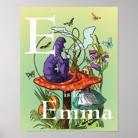 不思議の国のアリスと毛虫 ポスター (正面)