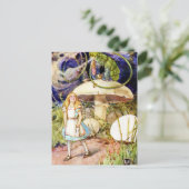 不思議の国のアリスと毛虫 ポストカード (スタンド正面)