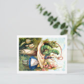 不思議の国のアリスと毛虫 ポストカード (スタンド正面)