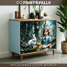 不思議の国のアリスと白うさぎ 薄葉紙