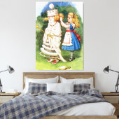 不思議の国のアリスと白の女王 キャンバスプリント (インサイチュ (寝室))