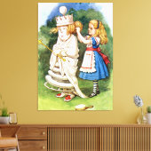 不思議の国のアリスと白の女王 キャンバスプリント (インサイチュ (リビング))