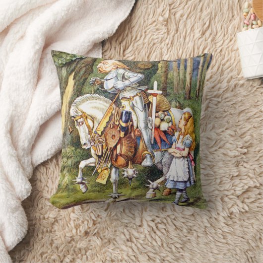 不思議の国のアリスと白の騎士 クッション (ブランケット)