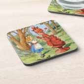 不思議の国のアリスと赤の女王さま コースター (左側)