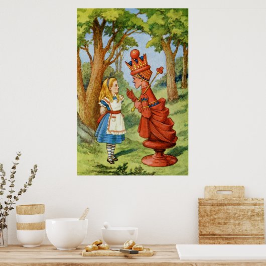 不思議の国のアリスと赤の女王さま ポスター (キッチン)