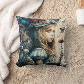 不思議の国のアリスと魔法キノコ クッション (ブランケット)