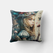 不思議の国のアリスと魔法キノコ クッション (裏面)