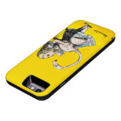 不思議の国のアリスと黄色いフラミンゴ Case-Mate iPhoneケース (ボトム)