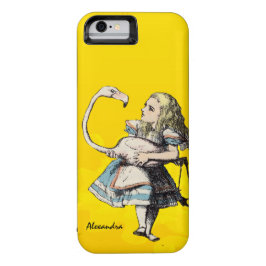 不思議の国のアリスと黄色いフラミンゴ iPhone 16 PRO MAXケース