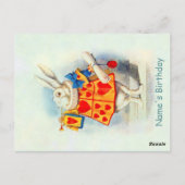 不思議の国のアリスのうさぎ~はがき ポストカード (裏面)