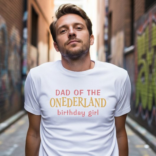 不思議の国のアリスのお父さん 誕生日おめでとう Tシャツ
