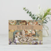 不思議の国のアリスのお茶会のゲストたち 招待状 (スタンド正面)