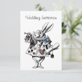 不思議の国のアリスのウェディング・インビテーション・カード 招待状 (スタンド正面)