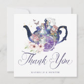 不思議の国のアリスのウェディング ワンダーランド お礼 サンキューカード (正面)