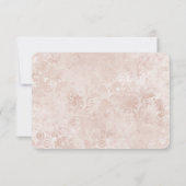 不思議の国のアリスのエレガントなウェディング RSVP 返信 (裏面)