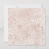 不思議の国のアリスのエレガントなヴィンテージ結婚式スクエア 招待状 (裏面)