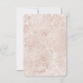 不思議の国のアリスのエレガントな結婚式の披露宴 招待状 (裏面)