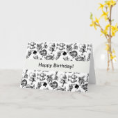 不思議の国のアリスのクラシックキャラクター: オリジナル カード (黄色い花)