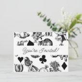 不思議の国のアリスのクラシックキャラクター: オリジナル 招待状 (スタンド正面)