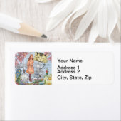 不思議の国のアリスのクラシック チェシャ猫 アリス ラベル (インサイチュ)