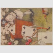 不思議の国のアリスのクラブカード 薄葉紙 (正面)