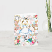 不思議の国のアリスのグリーティングカード カード (正面)