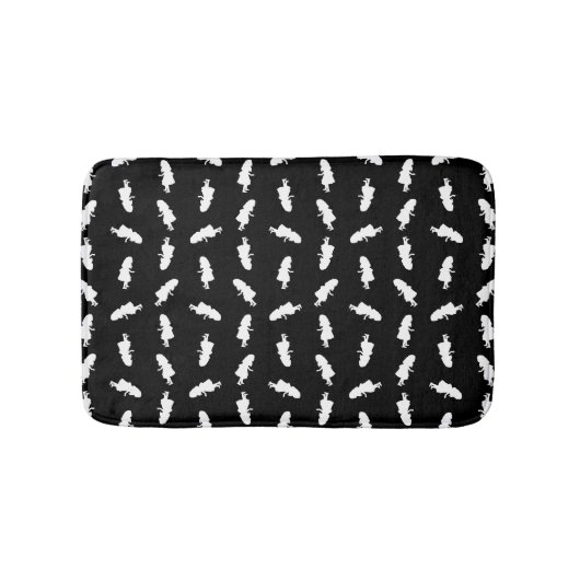 不思議の国のアリスのシルエット バスマット (正面)