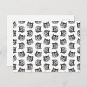 不思議の国のアリスのチェシャ猫カスタムカラー ポストカード (正面/裏面)