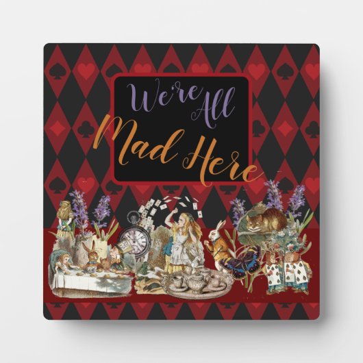 不思議の国のアリスのチェシャ猫 フォトプラーク (正面)