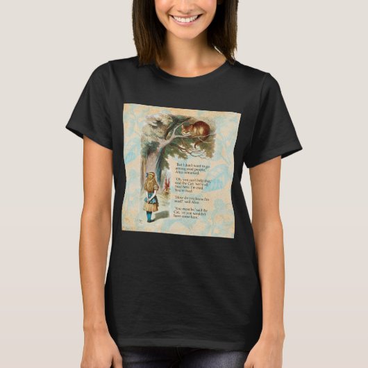 不思議の国のアリスのチェシャ猫 Tシャツ (正面)