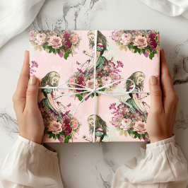 不思議の国のアリスのティータイム包装紙 ラッピングペーパー