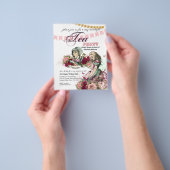 不思議の国のアリスのティーパーティーへの招待　どんなイベントにも チラシ (手)