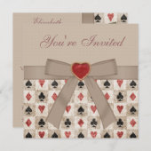 不思議の国のアリスのハット・パーティー 招待状 (正面/裏面)