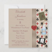 不思議の国のアリスのハット・パーティー 招待状 (裏面)