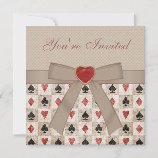 不思議の国のアリスのハット・パーティー 招待状 (正面)