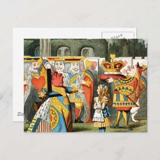 不思議の国のアリスのハートの女王 ポストカード (正面/裏面)