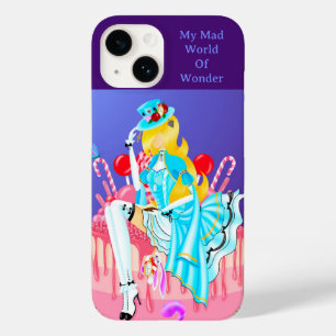 不思議の国のアリスのバースデーケーキの不思議なアート Case-Mate iPhone 14ケース
