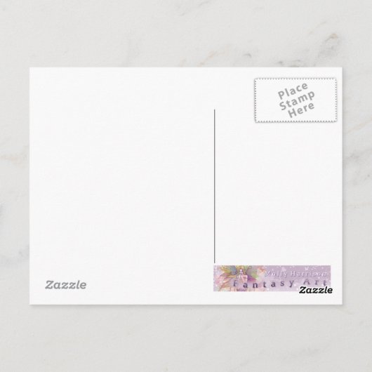 不思議の国のアリスのファンタジー・アート・ポストカード ポストカード (裏面)