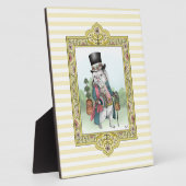 不思議の国のアリスのホワイトウサギの衣装姿 フォトプラーク (側面)