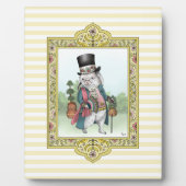 不思議の国のアリスのホワイトラビットの衣装を着た絵 フォトプラーク (正面)