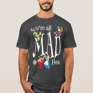 不思議の国のアリスのマッドハッターの紅茶パーティーファン Tシャツ