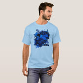 不思議の国のアリスの世界観をモチーフにしたデザイン Tシャツ (正面フル)