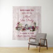 不思議の国のアリスの優雅なティーパーティー歓迎 タペストリー (インサイチュ)